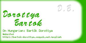 dorottya bartok business card