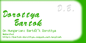 dorottya bartok business card